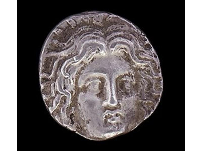 CARIE, Rhodes (304-167). Didrachme à la tête...