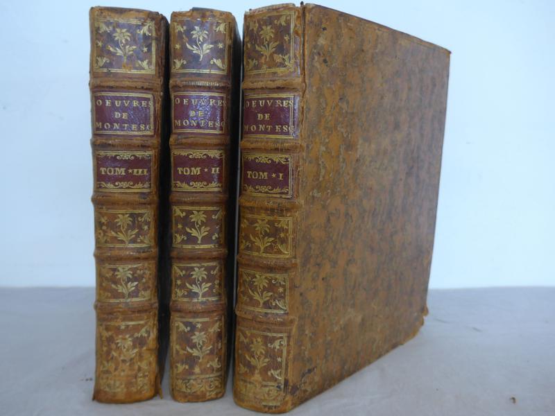 MONTESQUIEU, Oeuvres, Amsterdam, et Leipsick,...
