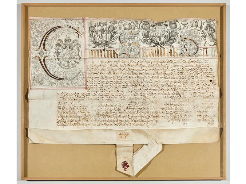 MANUSCRIT sur parchemin signé par Charles...