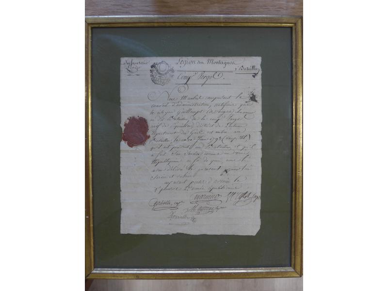 Document  MANUSCRIT d'époque Révolutionn...