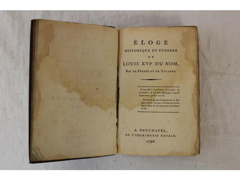REVOLUTION - Eloge historique et funèbre...