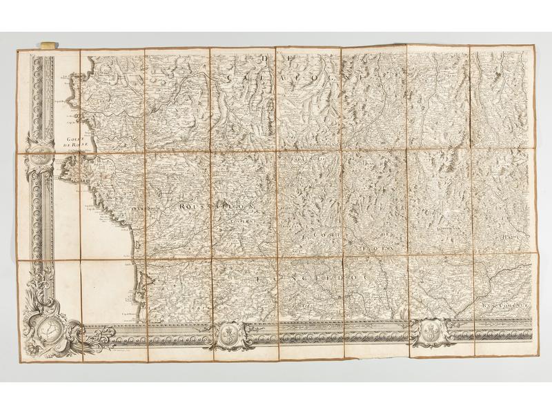 ROUSSEL : Carte générale des monts Pyrénées...