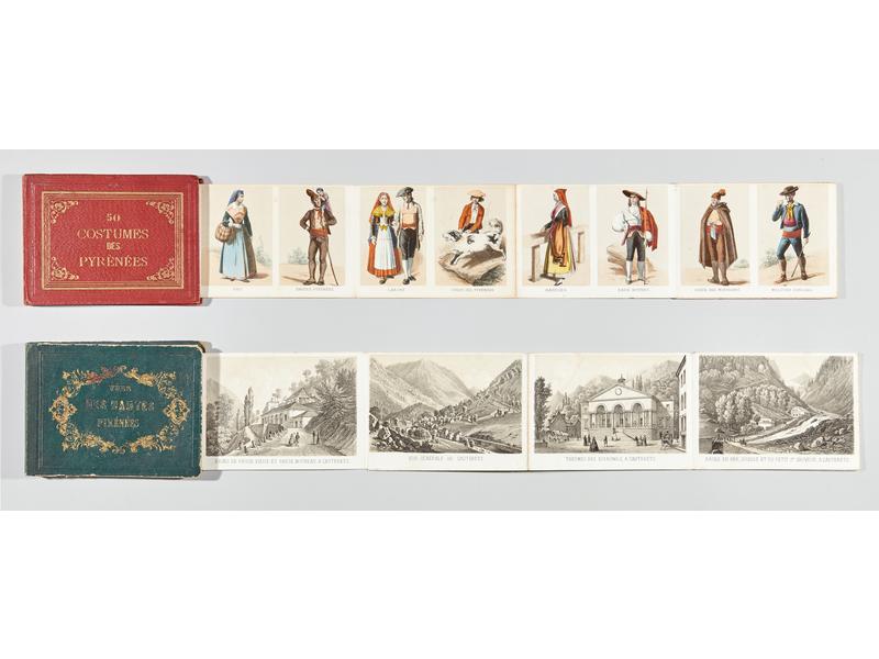 [PYRENEES] - DEUX PETITS ALBUMS de lithographies,...