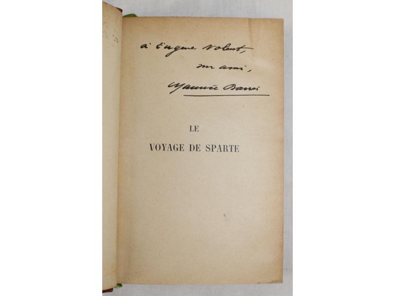 BARRES : Le Voyage de Sparte. Félix Juven,...
