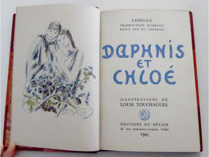 LONGUS, Daphnis et Chloé, ill. de Louis Touchagues,...