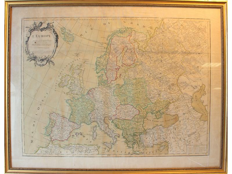 L'Europe et ses principaux états 1780