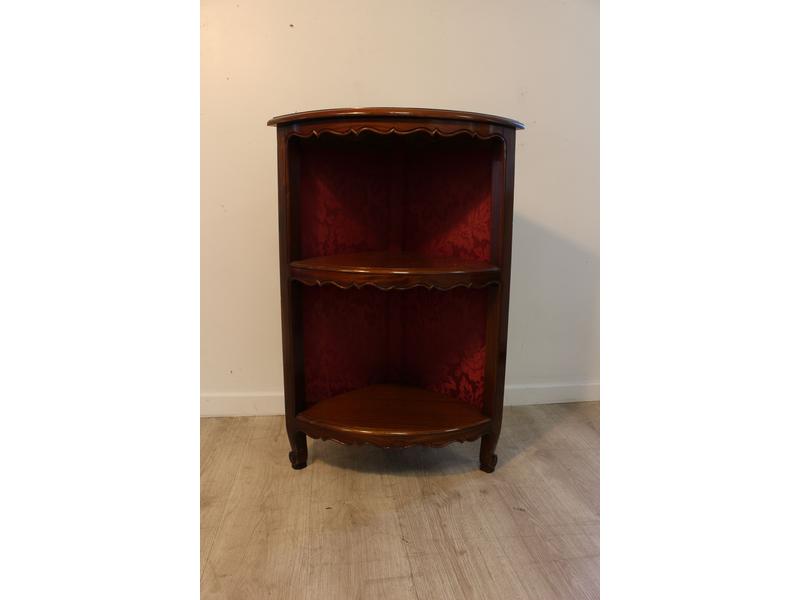 ETAGERE D'ENCOIGNURE en acajou et placage...