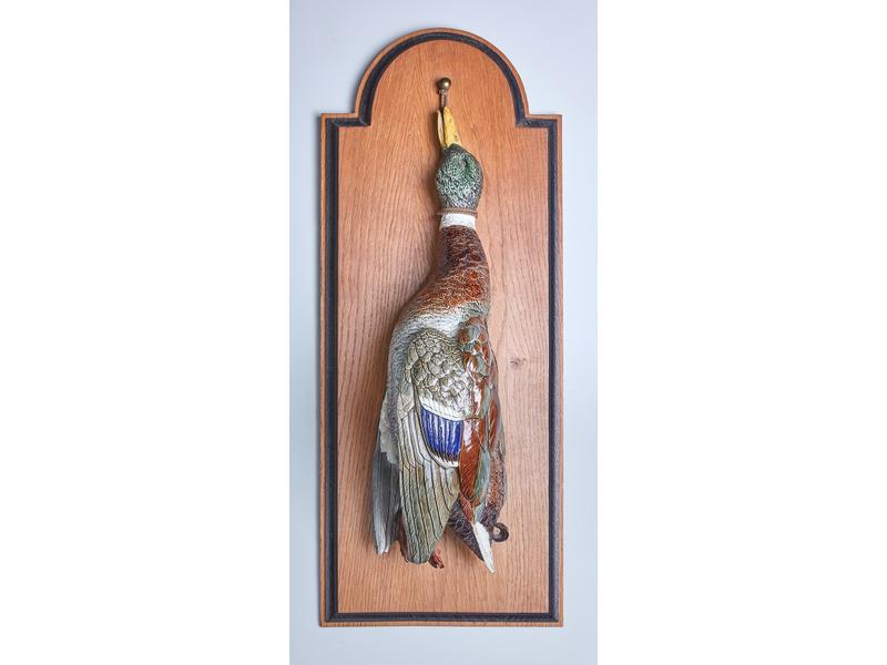 CANARD en céramique polychrome représentant...