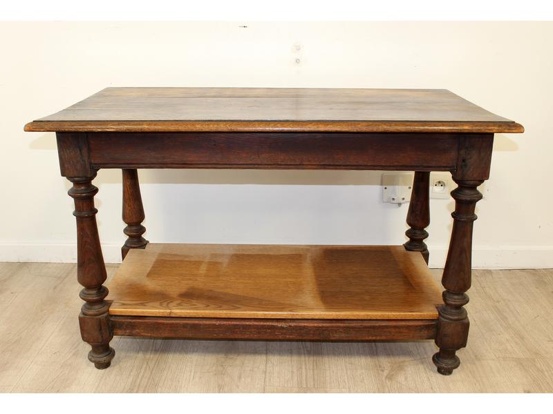 TABLE BASSE rectangulaire en chêne ciré à...