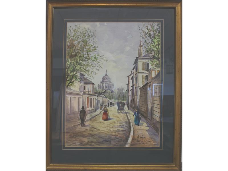 PAIRE D'AQUARELLES,
