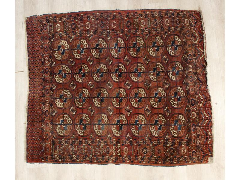 BOUKHARA, TAPIS rectangulaire à fond brun...