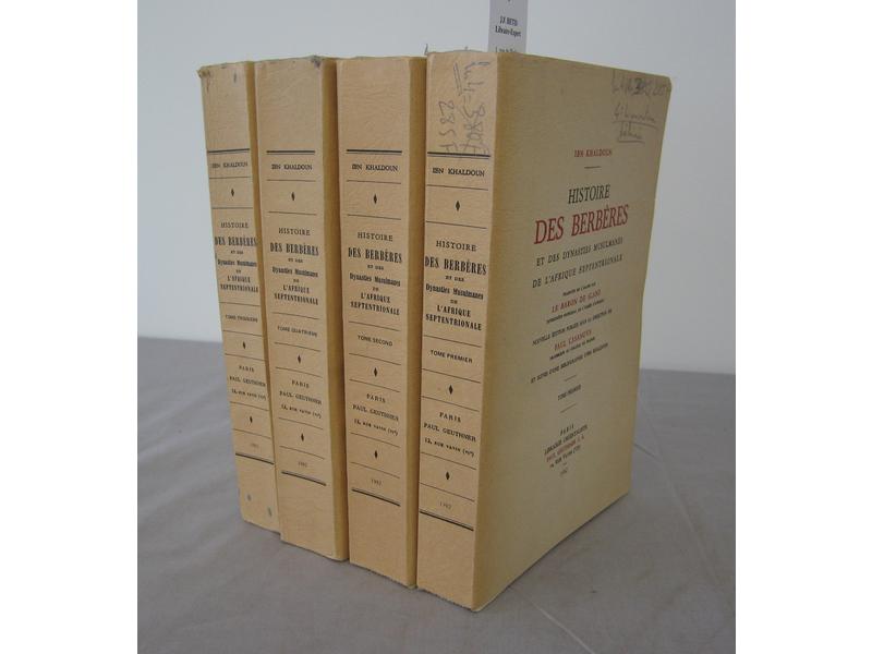 KHALDOUN (I.) : Histoire des Berbères et...
