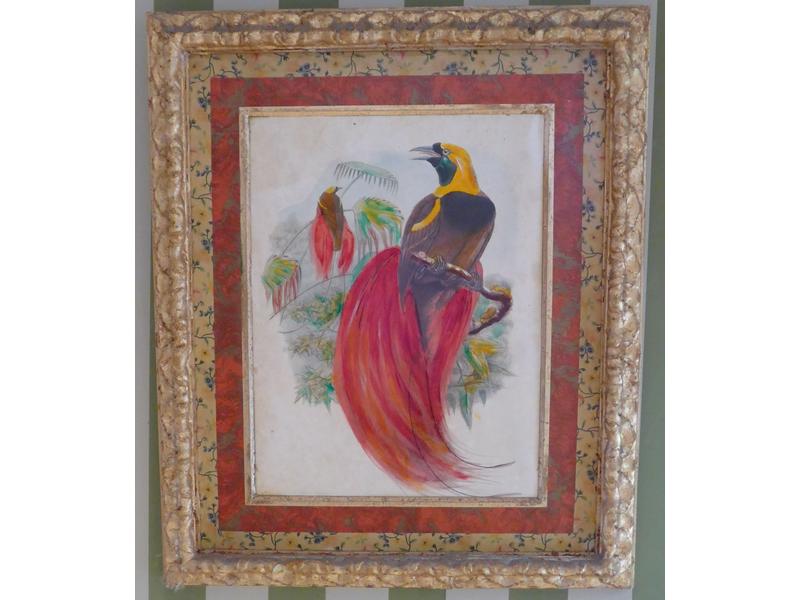 PAIRE DE PANNEAUX lithographiés en couleurs...