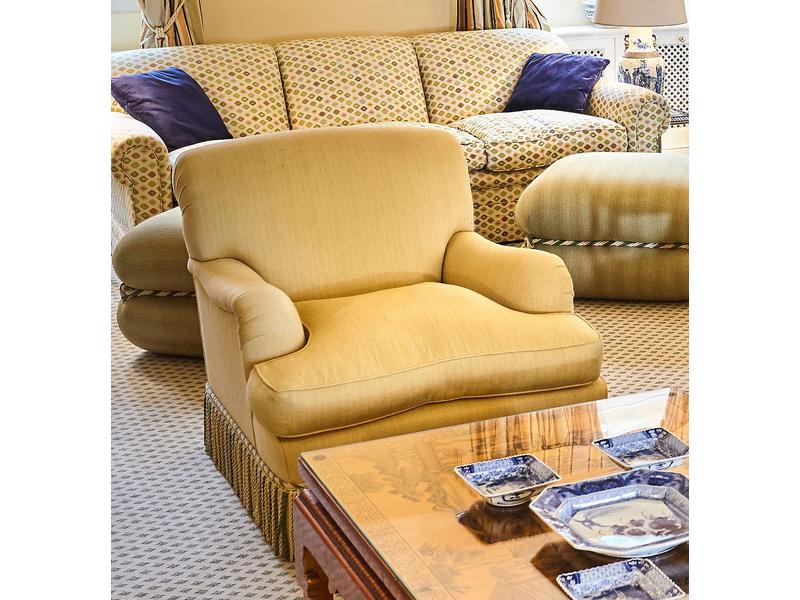 PAIRE DE FAUTEUILS confortables en tissu...