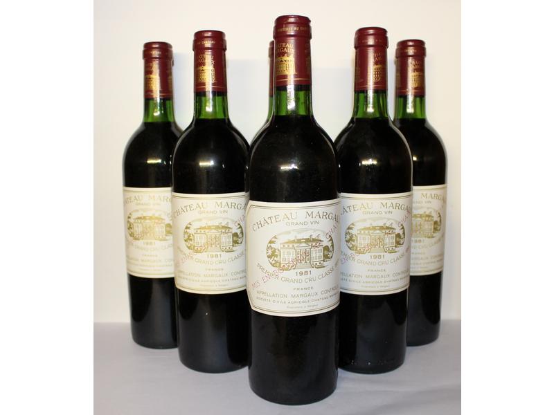 6 Blles, CH. MARGAUX, Margaux, GCC, 1981