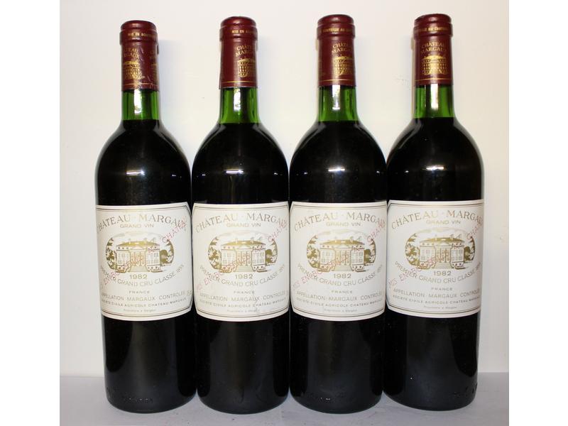 4 Blles, CH. MARGAUX, Margaux, GCC, 1982