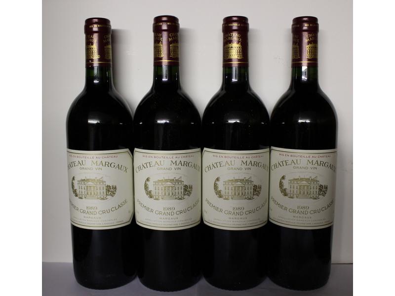 4 Blles, CH. MARGAUX, Margaux, GCC, 1989