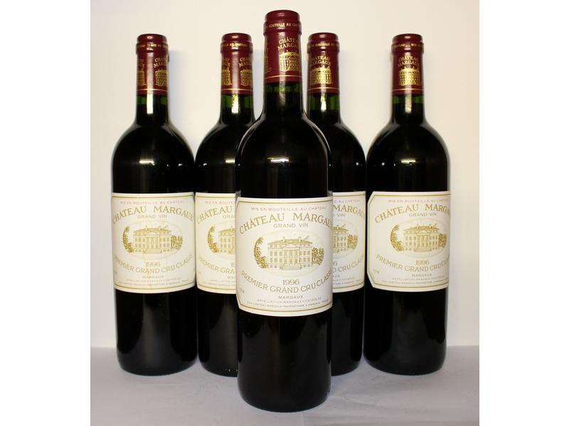 5 Blles, CH. MARGAUX, Margaux, GCC, 1996