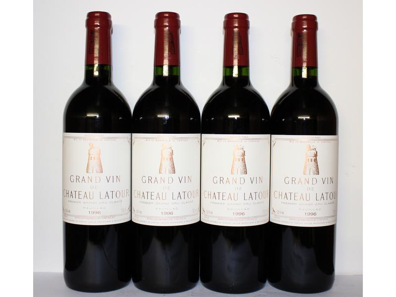 4 Blles CH. LATOUR, Pauillac, 1er GCC, 1...