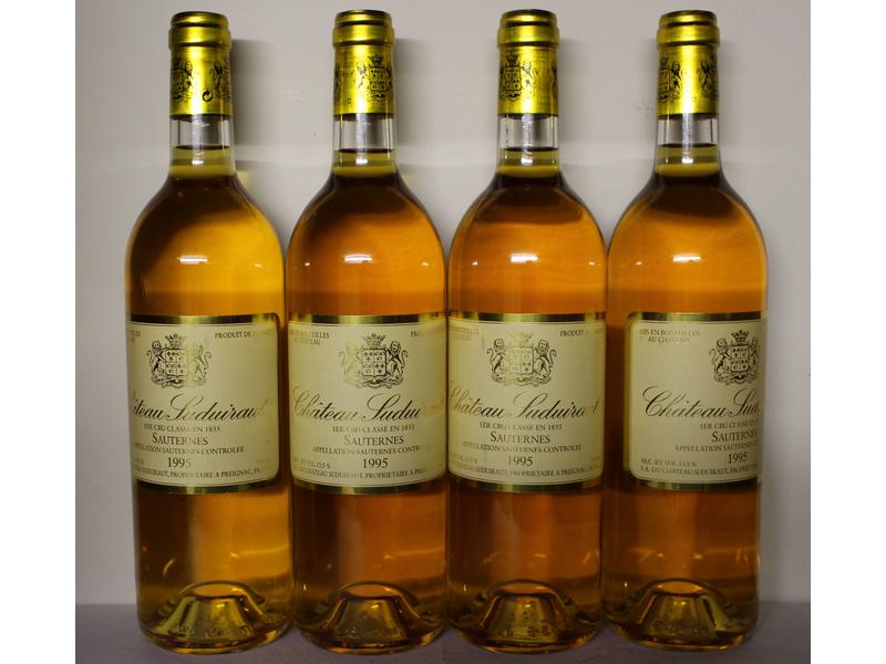 4 Blles, CH. SUDUIRAUT, Sauternes, 1er GCC,...
