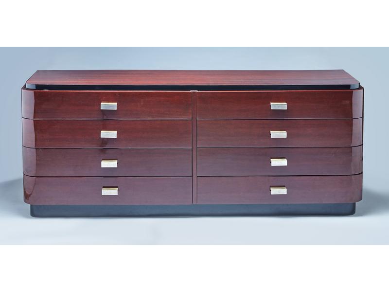 BUFFET en enfilade rectangulaire en placage...
