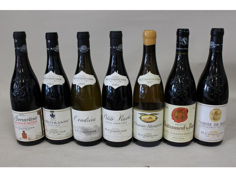 Lot de 7 blles mise Chapoutier comprenan...