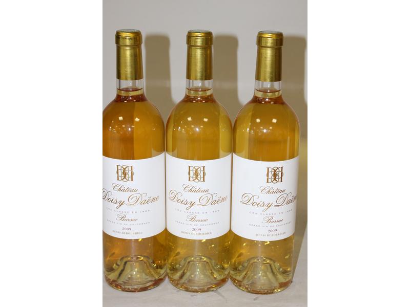 3 blles CH. DOISY DAENE, Barsac, 2009