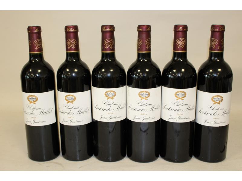 6 blles CH. SOCIANDO MALLET, Haut Médoc,...