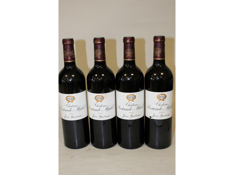 4 blles CH. SOCIANDO MALLET, Haut Médoc,...