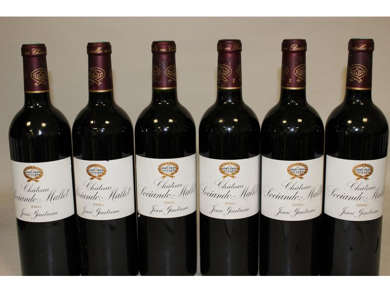 6 blles CH. SOCIANDO MALLET, Haut Médoc,...