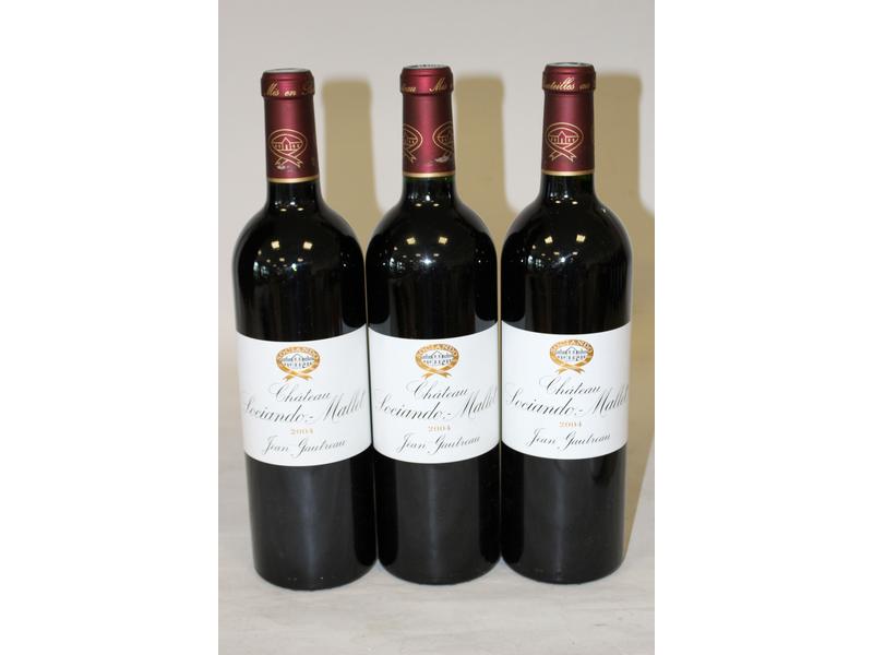 3 blles CH. SOCIANDO MALLET, Haut-Médoc,...