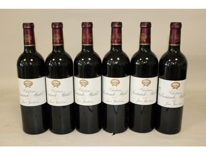 6 blles CH. SOCIANDO MALLET, Haut Médoc,...