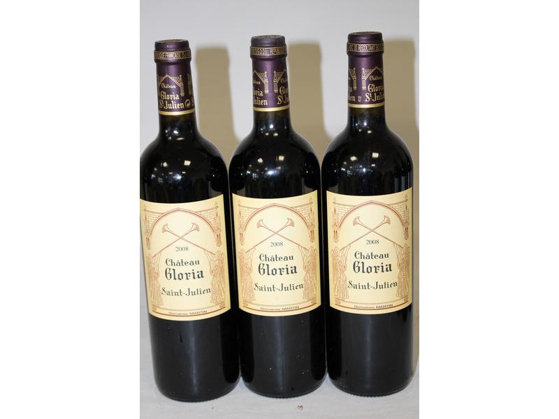 3 blles CH. GLORIA, Saint-Julien, 2008