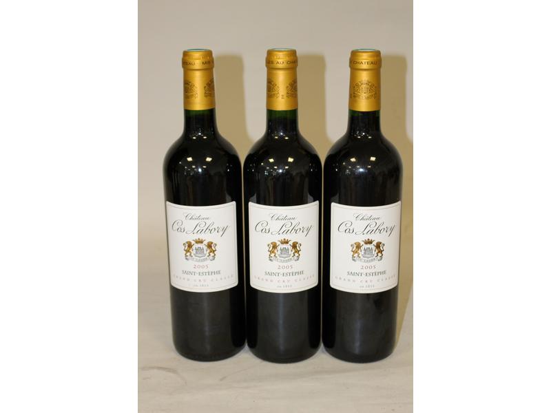 3 blles CH. COS LABORY, Saint-Estephe, GCC,...