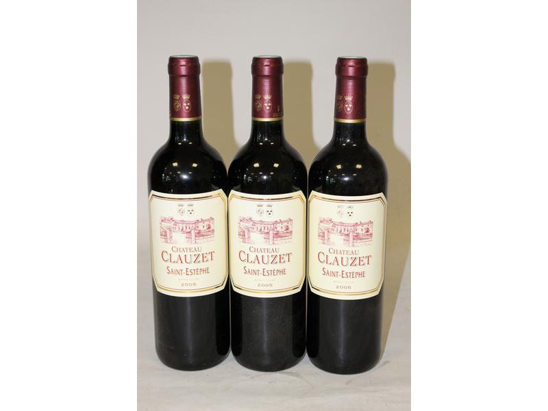 3 blles CH. CLAUZET, Saint-Estephe, 2005