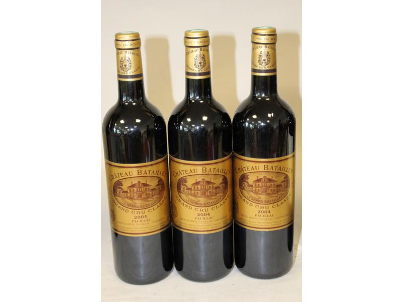 3 blles CH. BATAILLEY, Pauillac, GCC, 20...