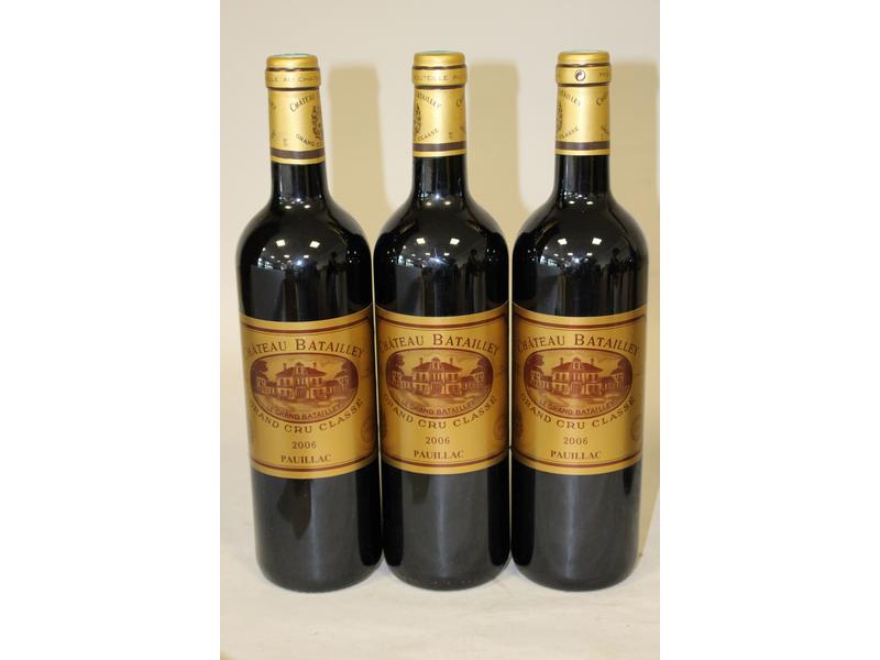 3 blles CH. BATAILLEY, Pauillac, GCC, 20...