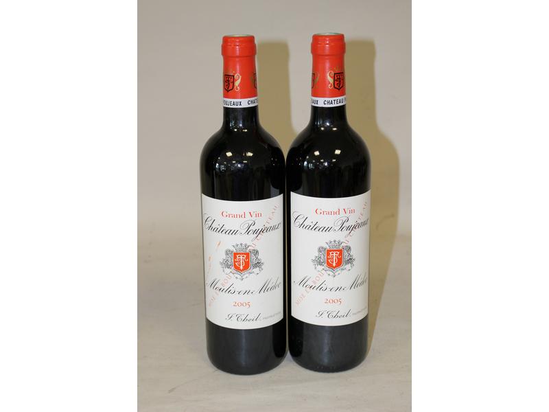 2 blles CH. POUJEAUX, Moulis, 2005