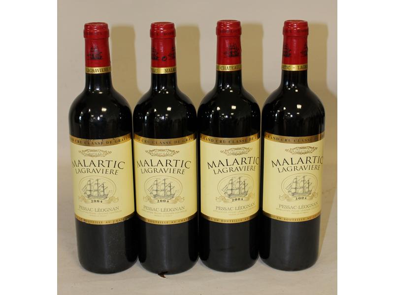 4 blles CH. MALARTIC LAGRAVIERE, Graves,...