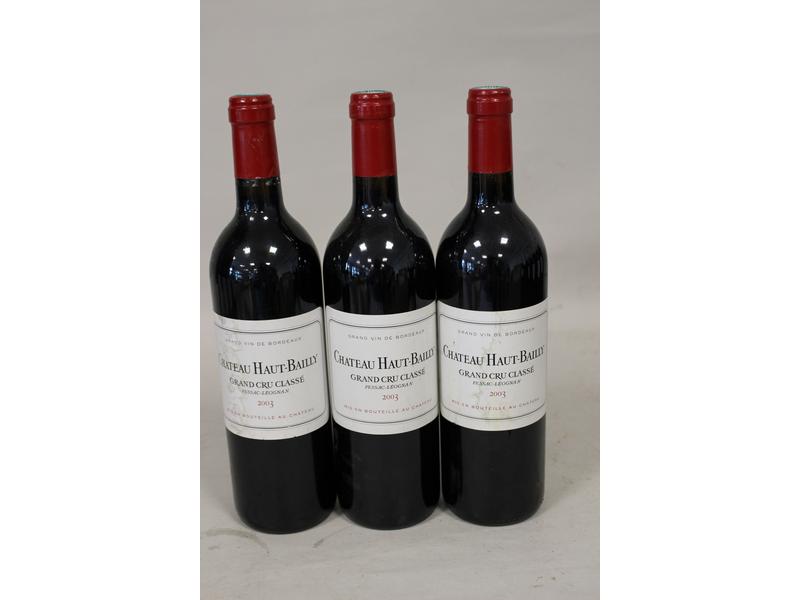 3 blles CH. HAUT BAILLY, Graves, GCC, 20...