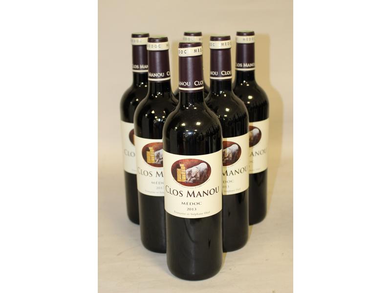 6 Blles CLOS MANOU, Medoc, 2013
