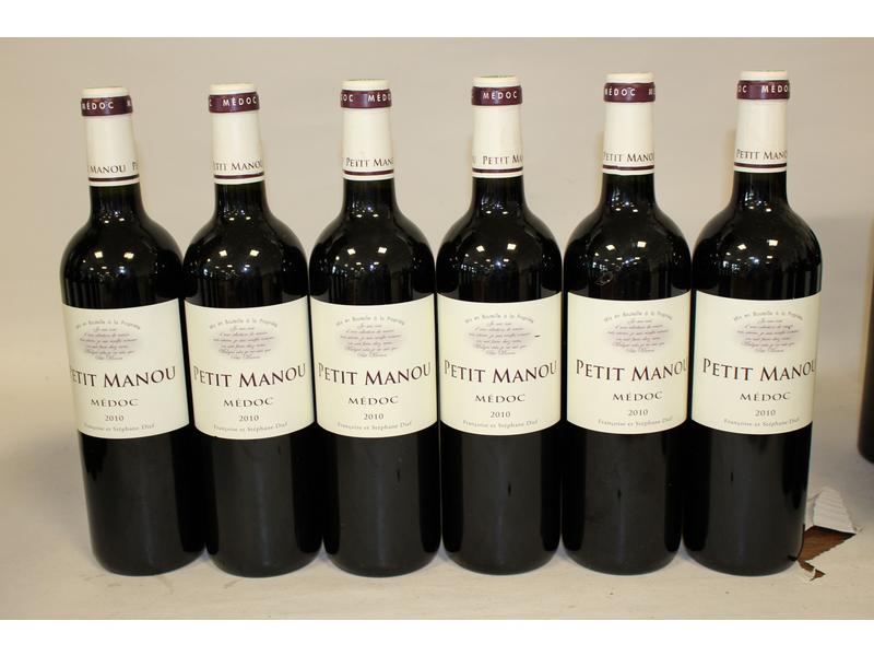 6 blles PETIT MANOU, Médoc, 2010