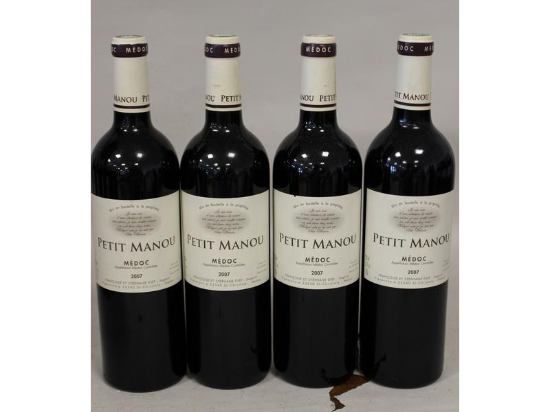 4 blles PETIT MANOU, Médoc, 2007