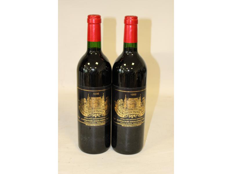 2 blles CH. PALMER, Margaux, GCC, 1998