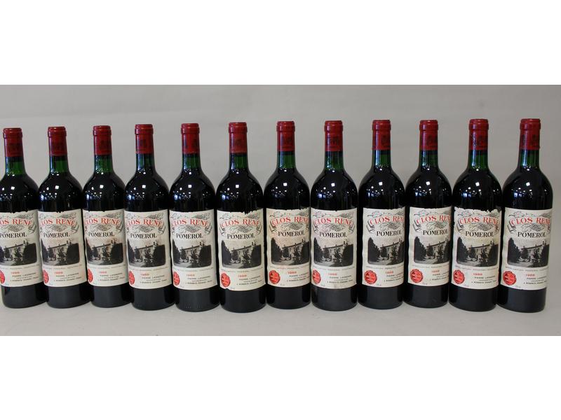 12 Blles CLOS RENÉ Pomerol 1988