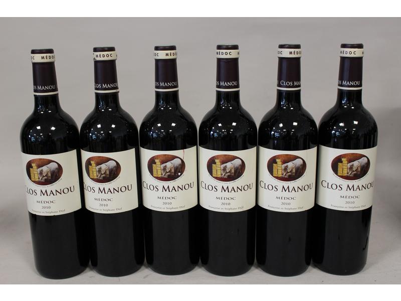 6 Blles CLOS MANOU, Medoc, 2010