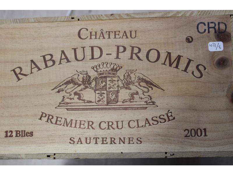 12 Blles CH. RABAUD-PROMIS, Sauternes, 1er...