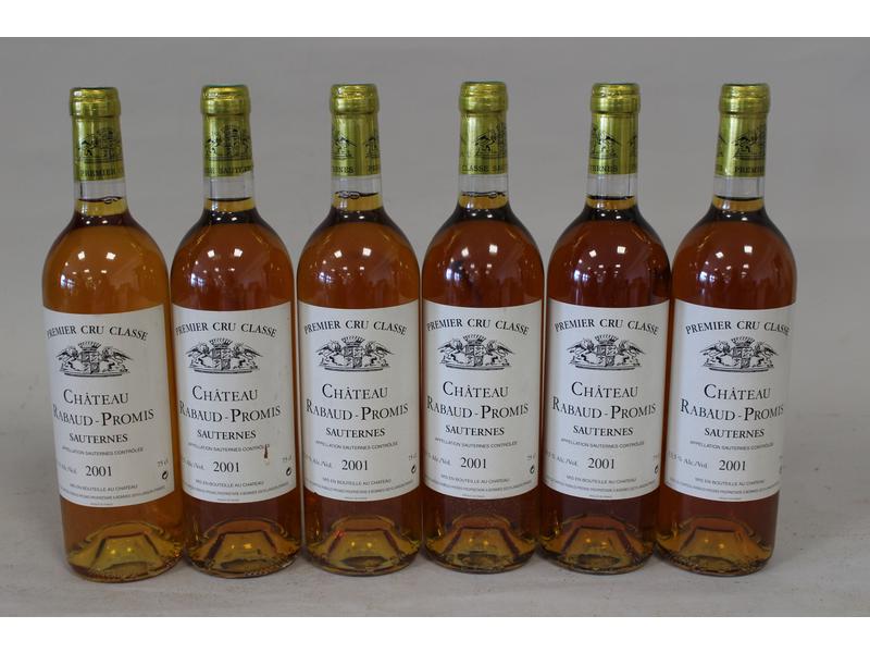 6 Blles CH. RABAUD-PROMIS, Sauternes, 1er...