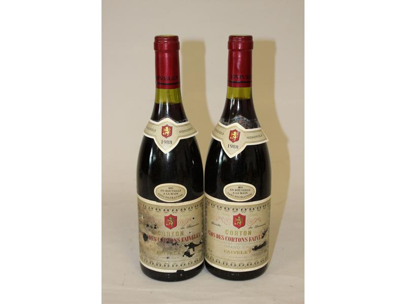 2 Blles CORTON, Clos des Cortons, GC, mise...