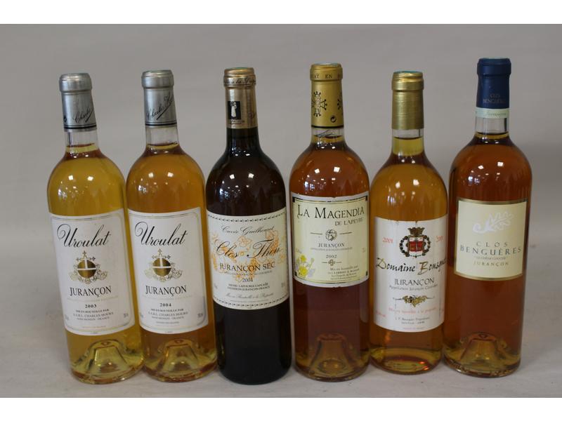 Lot de 6 blles de Jurançon comprenant: